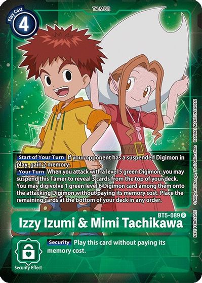 Izzy Izumi & Mimi Tachikawa (Box Topper) - BT5-089 - Rare available at 401 Games Canada