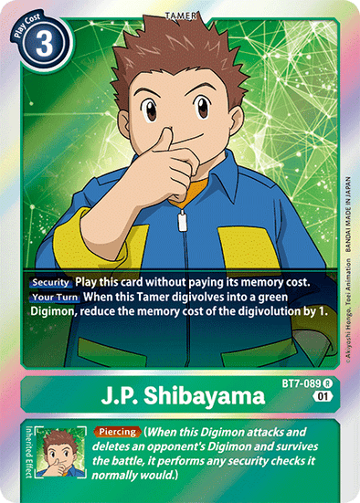 J.P. Shibayama - BT7-089 - Rare available at 401 Games Canada