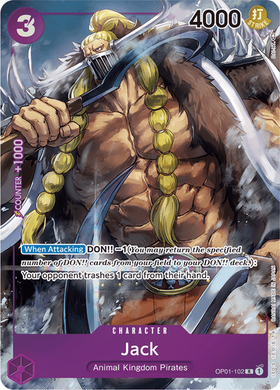 Jack (Parallel) - OP01-102 - Rare available at 401 Games Canada