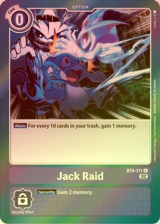 Jack Raid (Resurgence Booster Reprint) - BT4-111 - Common (Foil) available at 401 Games Canada