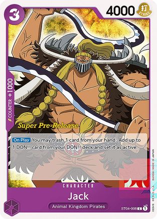 Jack (Super Pre-Release) - ST04-008 - Common available at 401 Games Canada