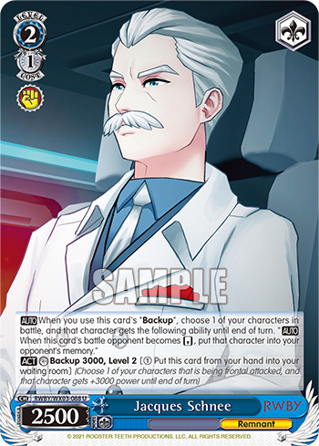 Jacques Schnee - RWBY/WX03-088 - Uncommon available at 401 Games Canada