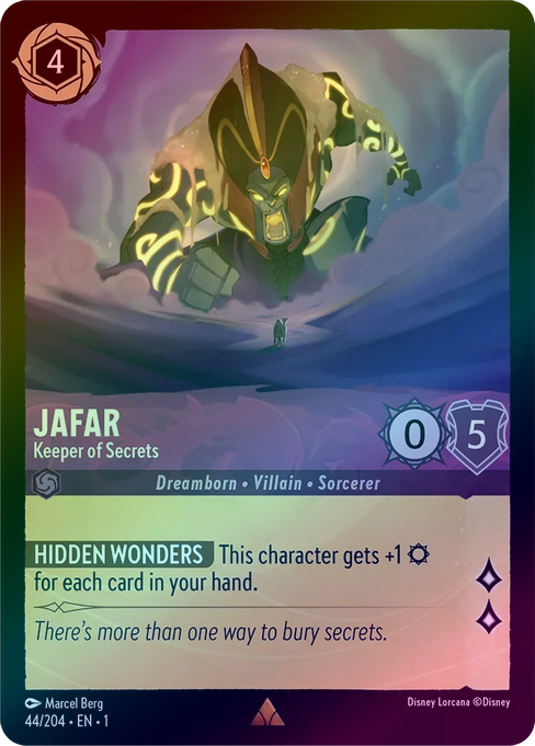 Jafar (Keeper of Secrets) - 44/204 - Rare (Foil) available at 401 Games Canada