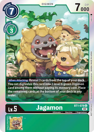 Jagamon (Official Tournament Pack Vol. 7) - Release Special Booster (BT01-03) available at 401 Games Canada