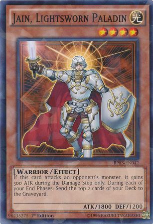 Jain, Lightsworn Paladin - BP03-EN042 - Rare - 1st Edition available at 401 Games Canada