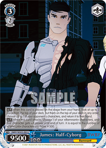 James: Half-Cyborg - RWBY/WX03-090 - Uncommon available at 401 Games Canada