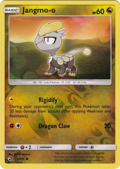 Jangmo-o - 52/70 - Common - Reverse Holo available at 401 Games Canada
