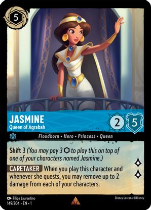 Jasmine (Queen of Agrabah) - 149/204 - Rare available at 401 Games Canada