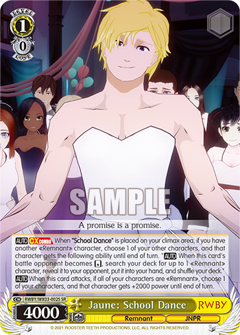 Jaune: School Dance - RWBY/WX03-E002S - Super Rare available at 401 Games Canada