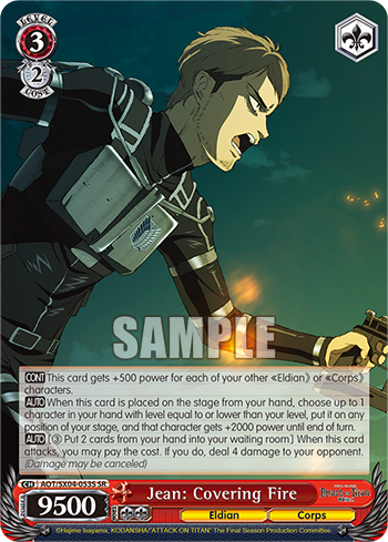 Jean: Covering Fire - AOT/SX04-E053S - Super Rare available at 401 Games Canada