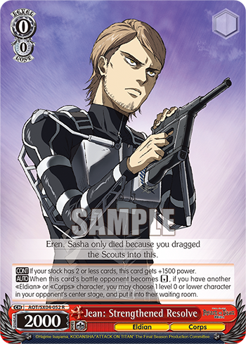 Jean: Strengthened Resolve - AOT/SX04-E052 - Rare available at 401 Games Canada