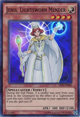 Jenis, Lightsworn Mender - AP05-EN005 - Super Rare available at 401 Games Canada