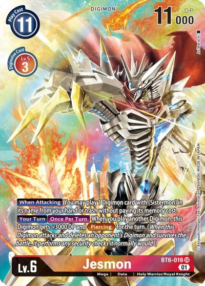 Jesmon (Alternate Art) - BT6-016 - Super Rare available at 401 Games Canada