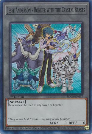 Jesse Anderson - Bonder with the Crystal Beasts - SDCB-EN047 - Super Rare - 1st Edition available at 401 Games Canada