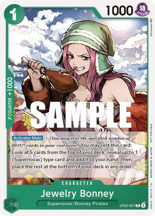 Jewelry Bonney (Tournament Pack Vol. 3) [Participant] - ST02-007 - Promo available at 401 Games Canada