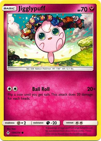 Jigglypuff - 134/214 - Common available at 401 Games Canada