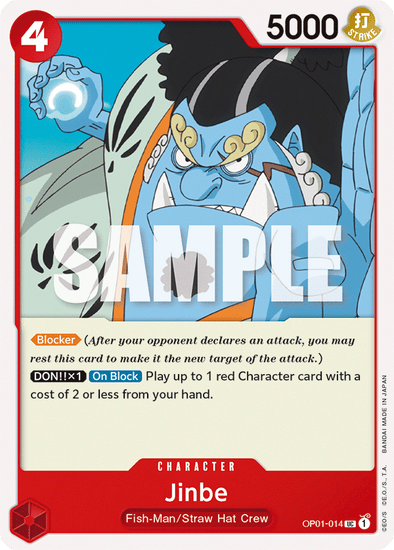 Jinbe - OP01-014 - Uncommon available at 401 Games Canada