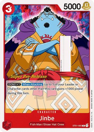 Jinbe (Super Pre-Release) - ST01-005 - Common available at 401 Games Canada