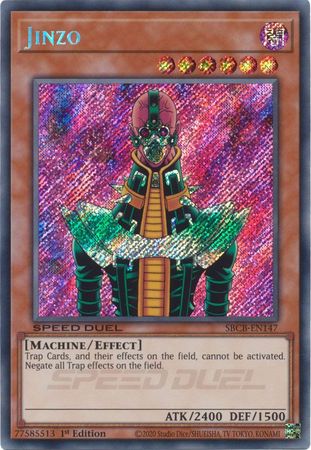 Jinzo - SBCB-EN147 - Secret Rare - 1st Edition available at 401 Games Canada