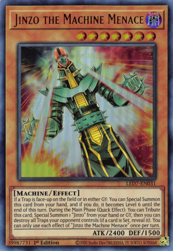 Jinzo the Machine Menace - LED7-EN031 - Ultra Rare - 1st Edition available at 401 Games Canada
