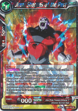 Jiren, Shackles of the Past - DB1-015 - Rare available at 401 Games Canada