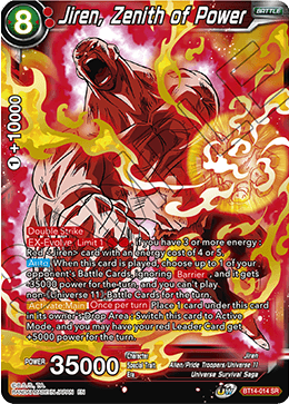 Jiren, Zenith of Power - BT14-014 - Super Rare available at 401 Games Canada