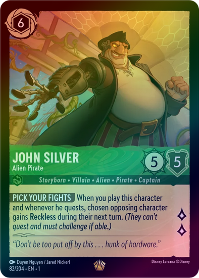 John Silver (Alien Pirate) - 82/204 - Legendary (Foil) available at 401 Games Canada