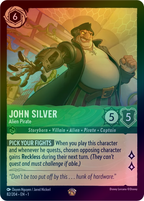 John Silver (Alien Pirate) - 82/204 - Legendary (Foil) available at 401 Games Canada