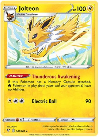 Jolteon - 047/185 - Rare available at 401 Games Canada