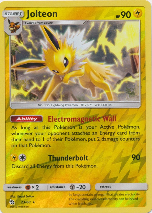 Jolteon - 23/68 - Rare - Reverse Holo available at 401 Games Canada