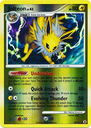 Jolteon - 26/111 - Rare - Reverse Holo available at 401 Games Canada