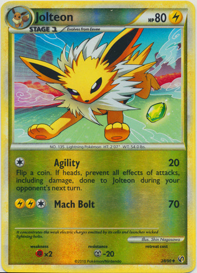 Jolteon - 28/90 - Uncommon - Reverse Holo available at 401 Games Canada