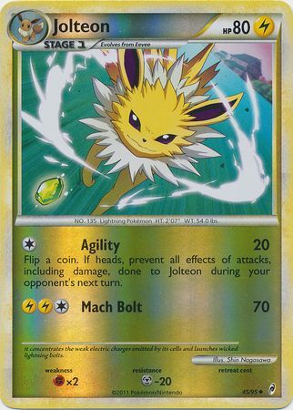 Jolteon - 45/95 - Uncommon - Reverse Holo available at 401 Games Canada