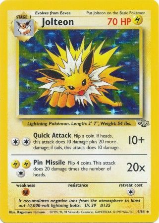 Jolteon - 4/64 - Holo - Unlimited available at 401 Games Canada