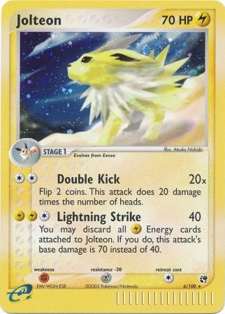 Jolteon - 6/100 - Holo Rare available at 401 Games Canada