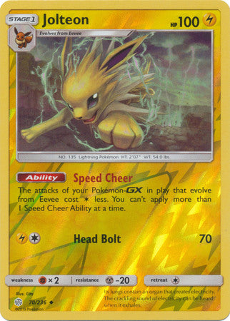 Jolteon - 70/236 - Uncommon - Reverse Holo available at 401 Games Canada