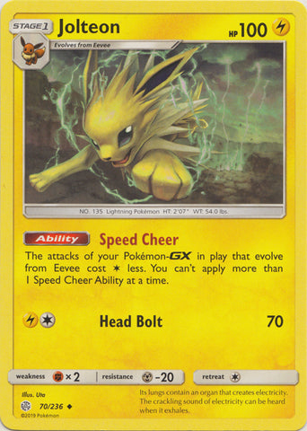 Jolteon - 70/236 - Uncommon available at 401 Games Canada