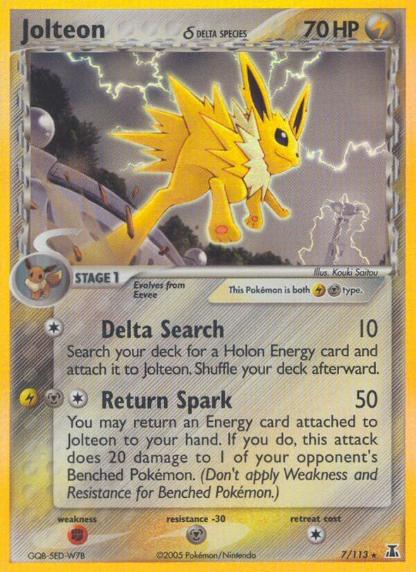 Jolteon - 7/113 - Holo Rare available at 401 Games Canada