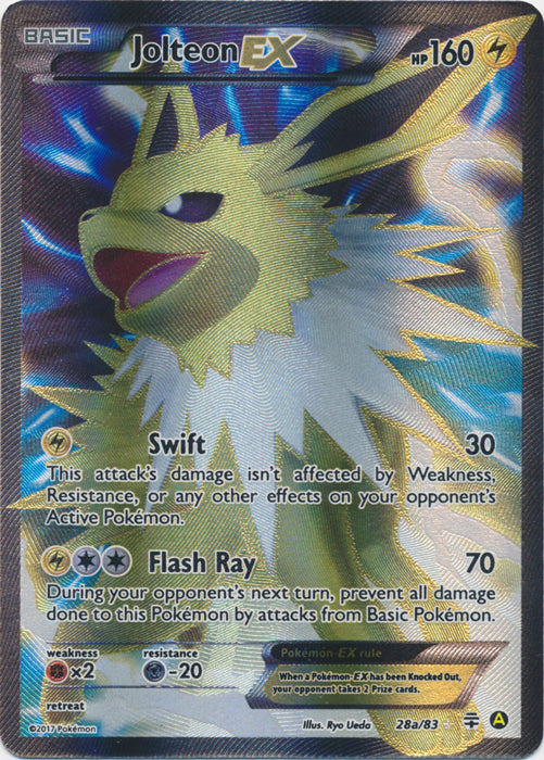 Jolteon EX - 28a/83 - Full Art Promo available at 401 Games Canada