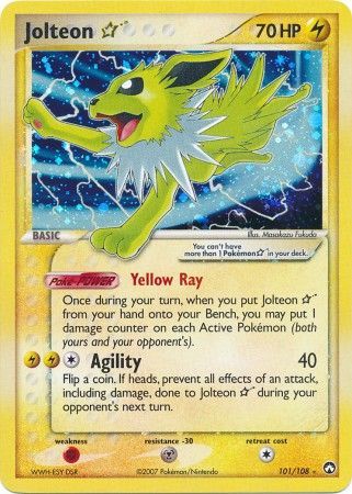 Jolteon Gold Star - 101/108 - Ultra Rare available at 401 Games Canada