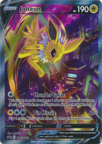 Jolteon V - SWSH183 - Alternate Art Promo available at 401 Games Canada