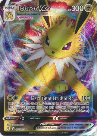 Jolteon VMAX - 051/203 - Ultra Rare available at 401 Games Canada
