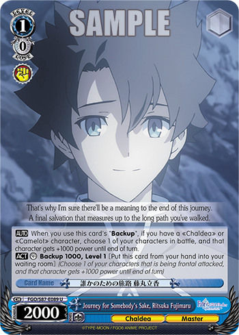 Journey for Somebody's Sake, Ritsuka Fujimaru (Uncommon) available at 401 Games Canada