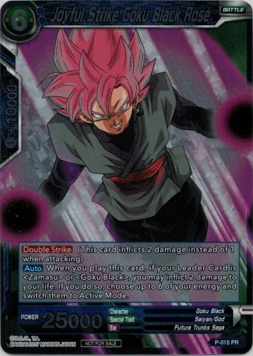 Joyful Strike Goku Black Rose - P-015 - Promo (Foil) available at 401 Games Canada