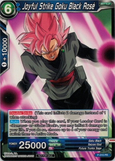 Joyful Strike Goku Black Rose - P-015 - Promo available at 401 Games Canada