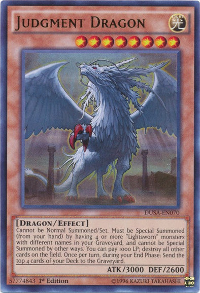 Judgment Dragon - DUSA-EN070 - Ultra Rare - 1st Edition available at 401 Games Canada