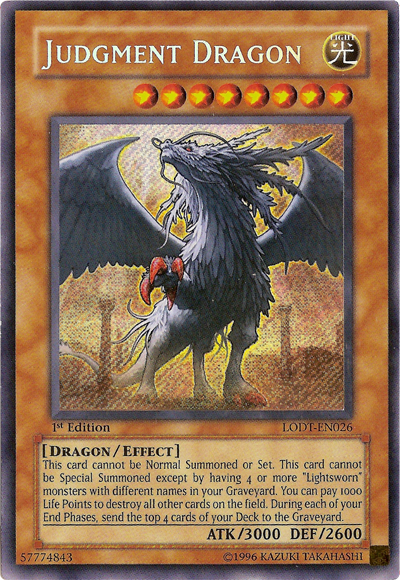 Judgment Dragon - LODT-EN026 - Secret Rare - 1st Edition available at 401 Games Canada