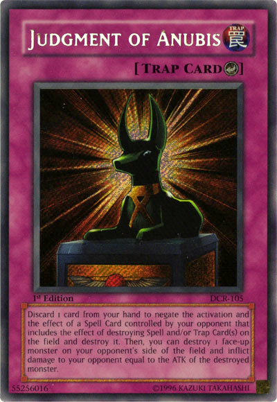 Judgment of Anubis - DCR-105 - Secret Rare - 1st Edition available at 401 Games Canada