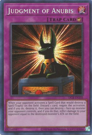 Judgment of Anubis - DCR-EN105 - Secret Rare - Unlimited Worldwide available at 401 Games Canada