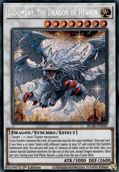 Judgment, the Dragon of Heaven - BLAR-EN049 - Secret Rare - 1st Edition available at 401 Games Canada